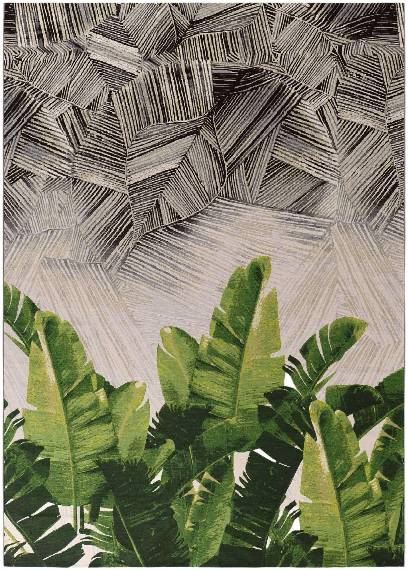 10' x 14' Easy-Clean Botanical Indoor / Outdoor Rug