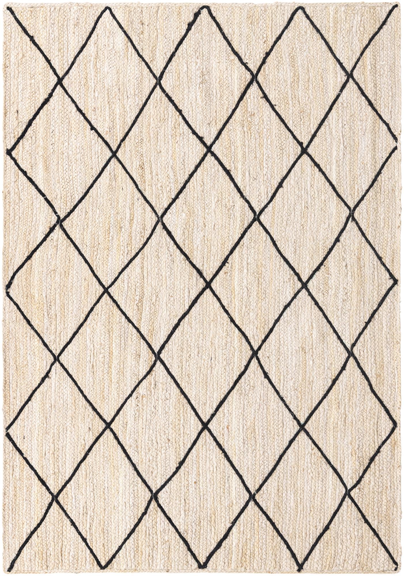 6' 1 x 9' Handmade Braided Jute Rug