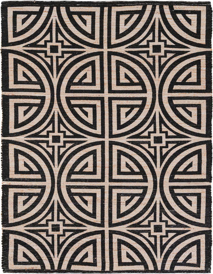 Detail image of 5' 1 x 8' Hand Woven Chenille Jute Rug