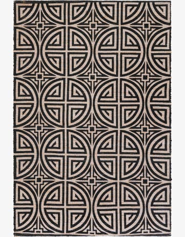 6' 1 x 9' Hand Woven Chenille Jute Rug