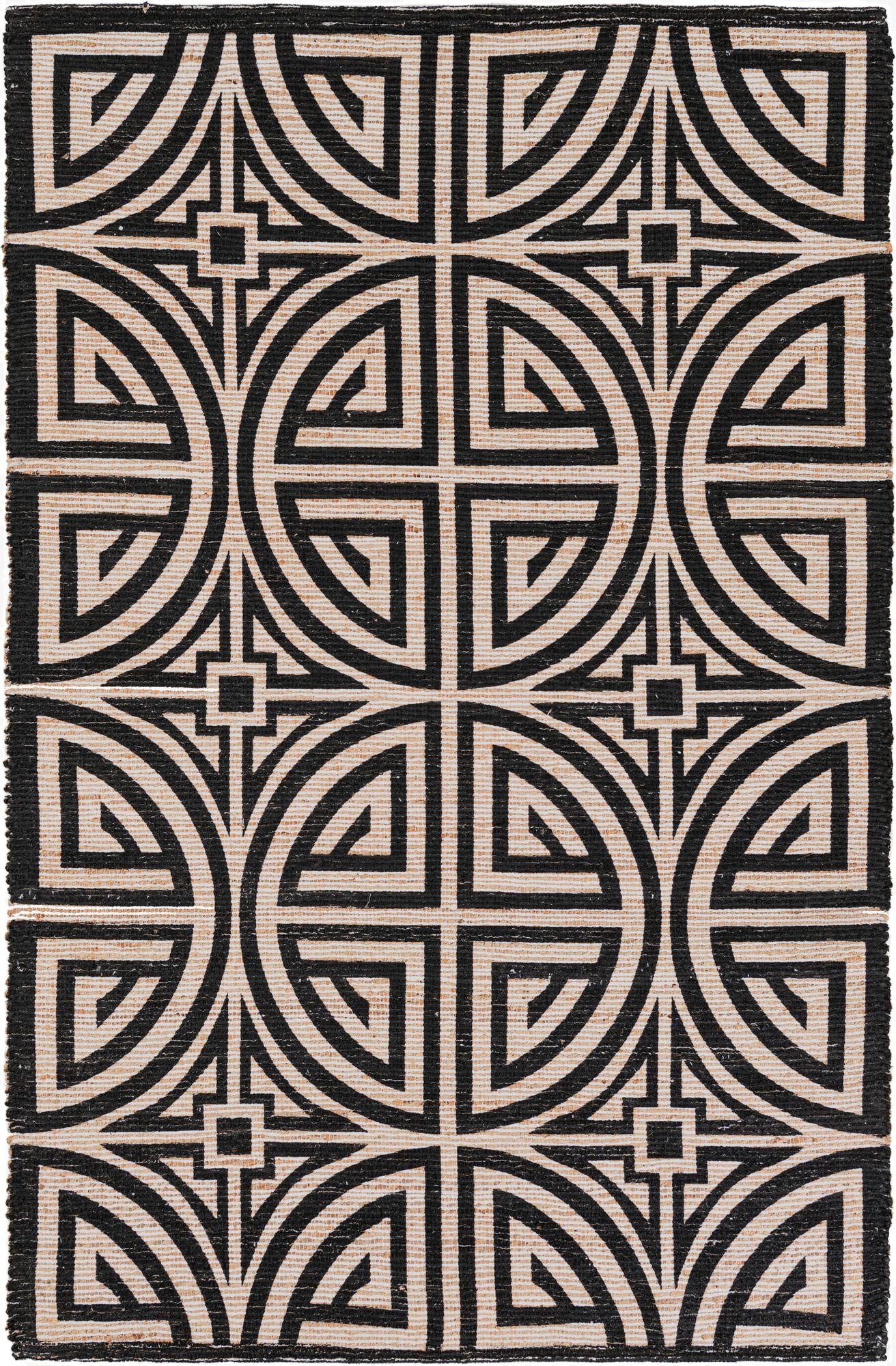 5' 1 x 8'  Hand Woven Chenille Jute Rug