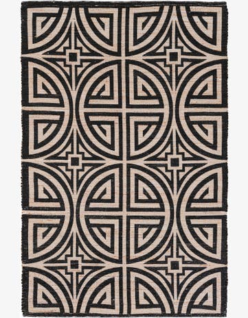 5' 1 x 8' Hand Woven Chenille Jute Rug