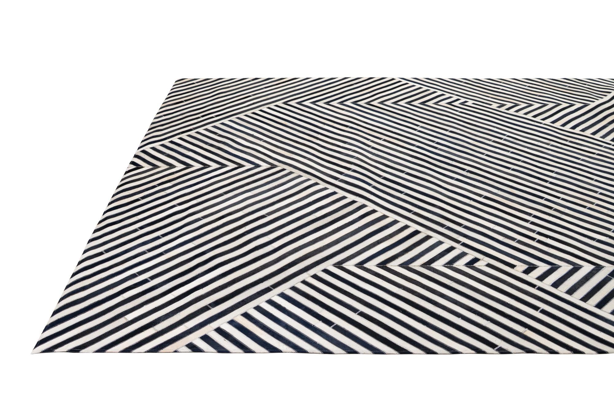7' 11 x 10' 11 Cowhide - Patchwork Rug