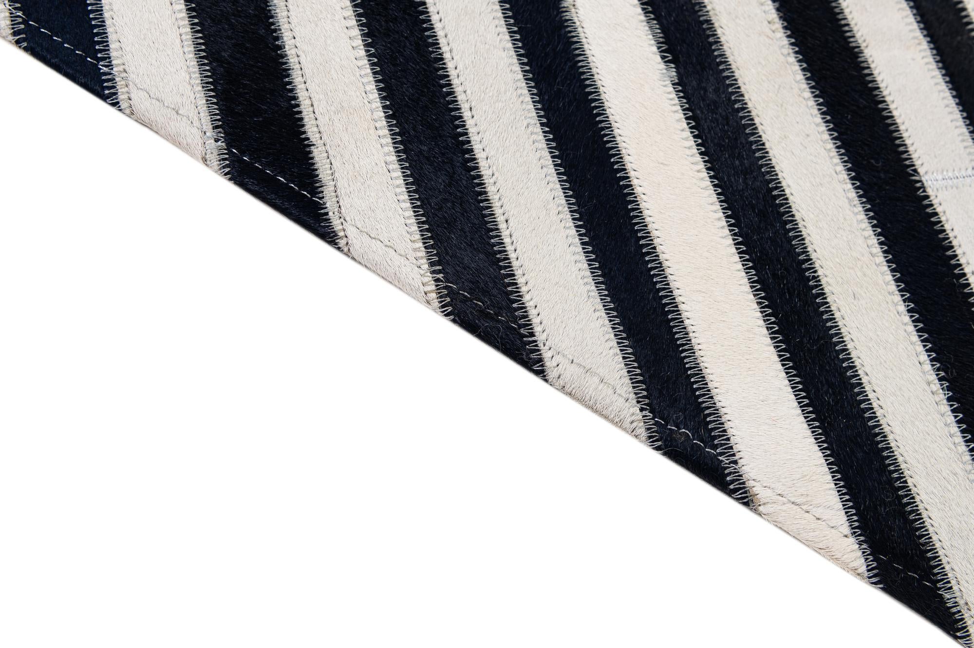 7' 11 x 10' 11 Cowhide - Patchwork Rug