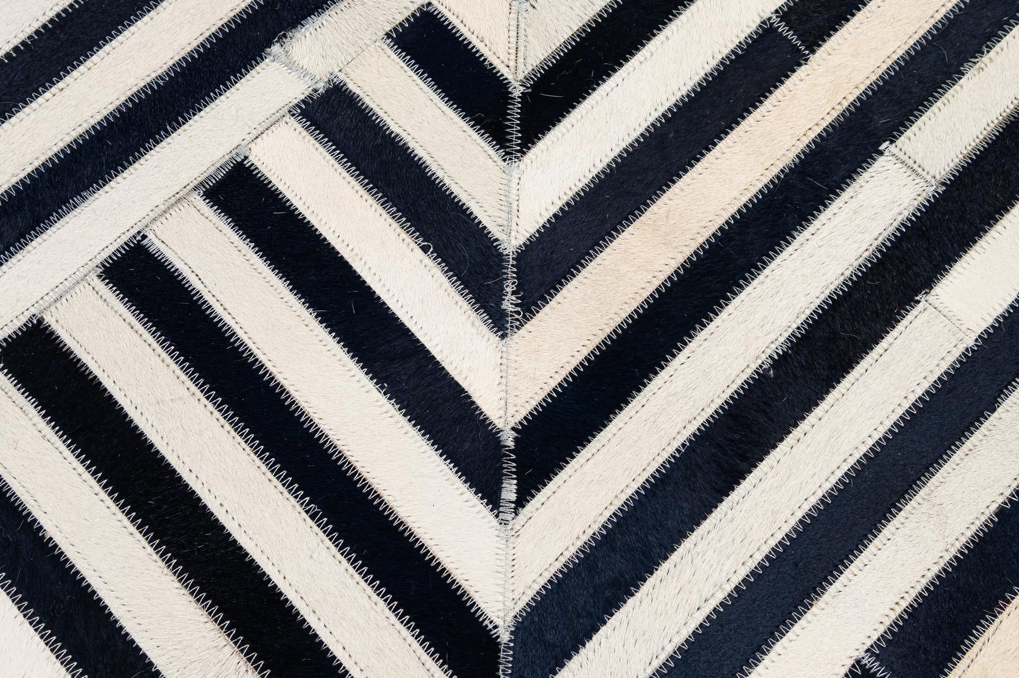 7' 11 x 10' 11 Cowhide - Patchwork Rug