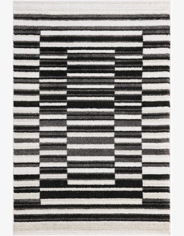 Black and Ivory Odyssey Rug