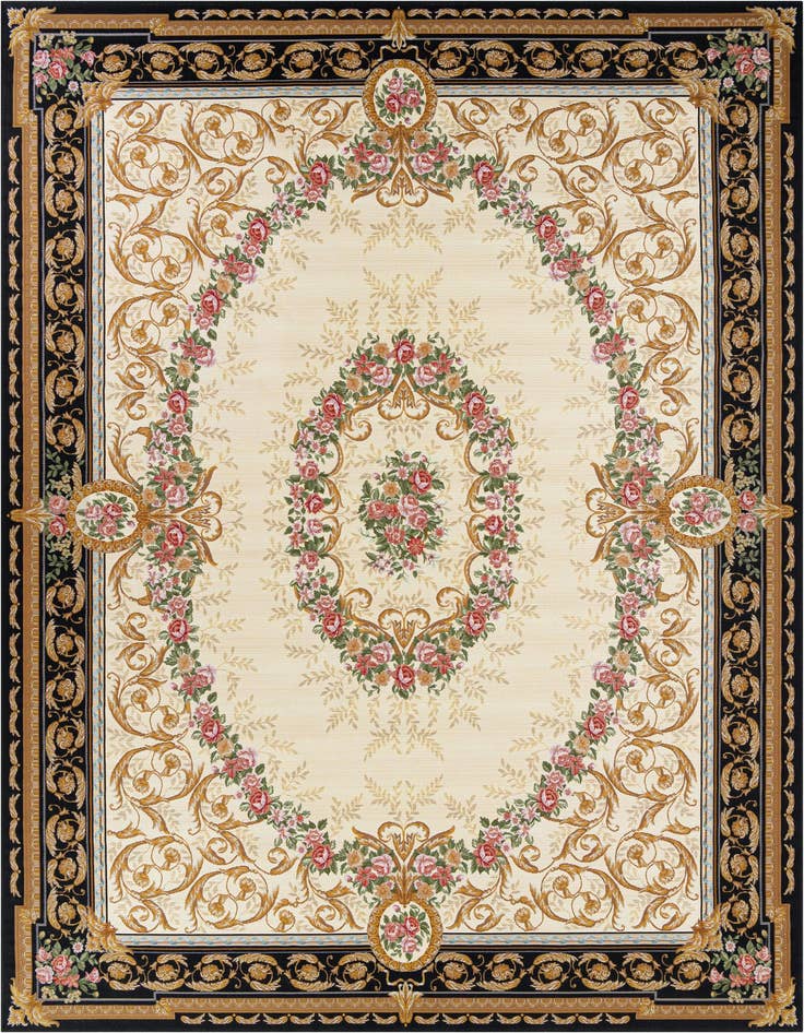 Detail image of 10' x 14' Easy-Clean Traditional Indoor / Outdoor Rug