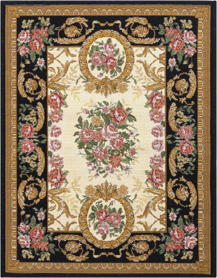 Detail image of 2' x 3' Easy-Clean Traditional Indoor / Outdoor Rug