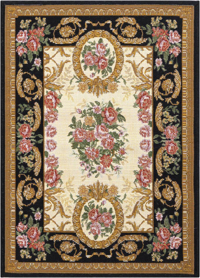 Detail image of 2' x 3' Easy-Clean Traditional Indoor / Outdoor Rug