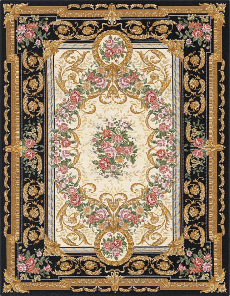 Detail image of 4' x 6' Easy-Clean Traditional Indoor / Outdoor Rug