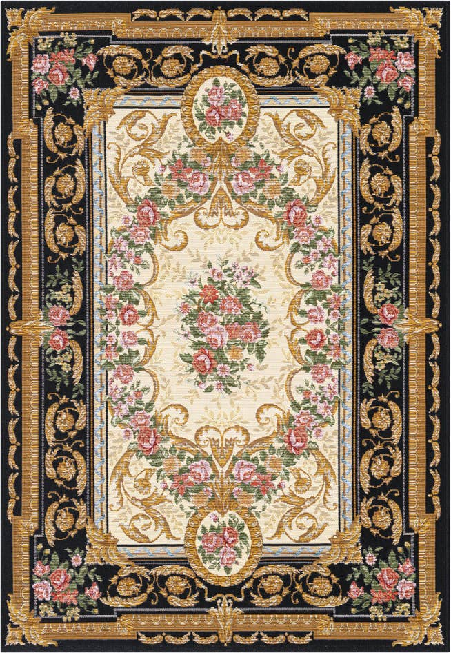 Detail image of 4' x 6' Easy-Clean Traditional Indoor / Outdoor Rug