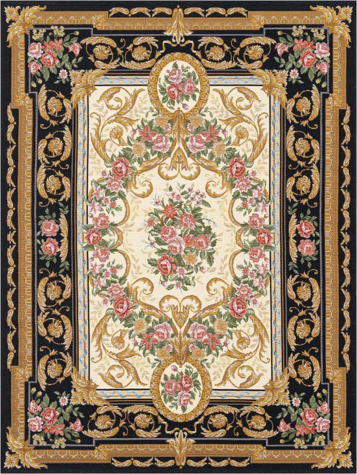 5' x 7' Easy-Clean Traditional Indoor / Outdoor Rug