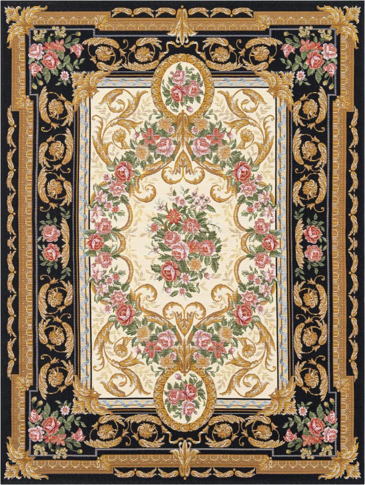 Detail image of 5' x 7' Easy-Clean Traditional Indoor / Outdoor Rug