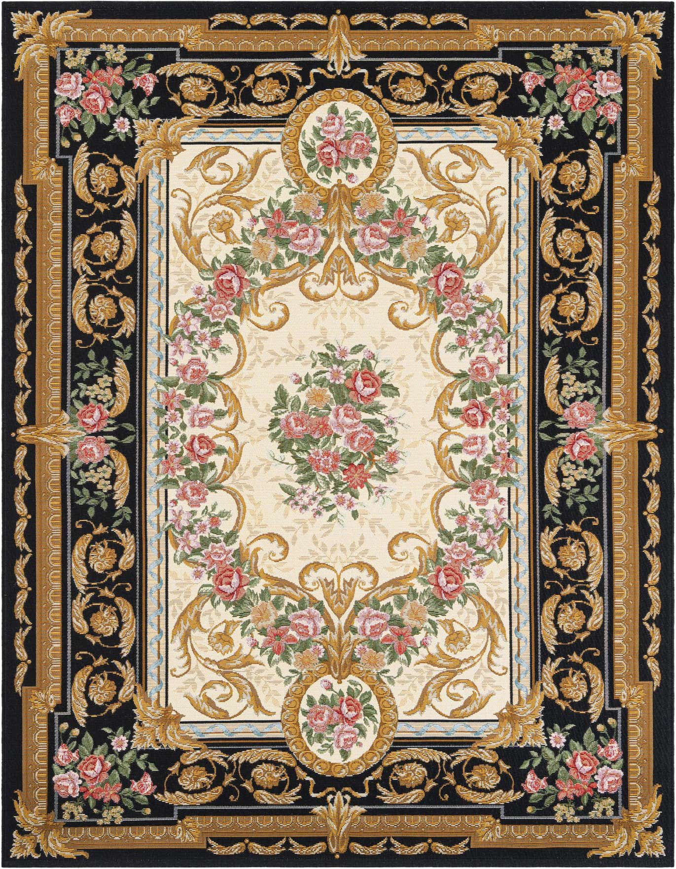 5' x 8' Easy-Clean Traditional Indoor / Outdoor Rug