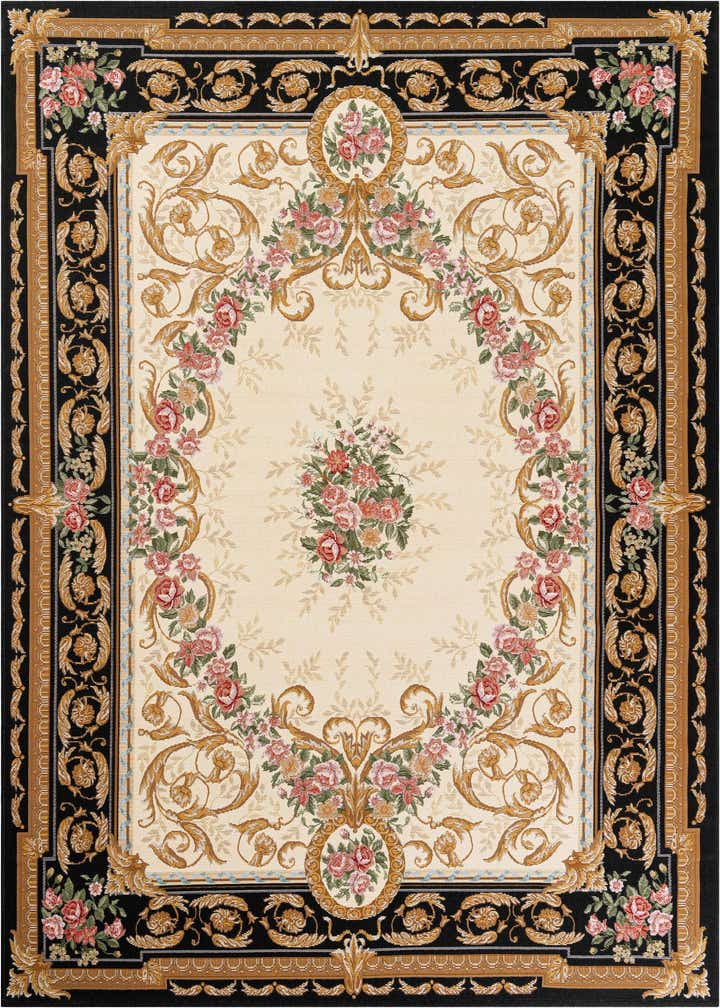 6' x 9' Easy-Clean Traditional Indoor / Outdoor Rug