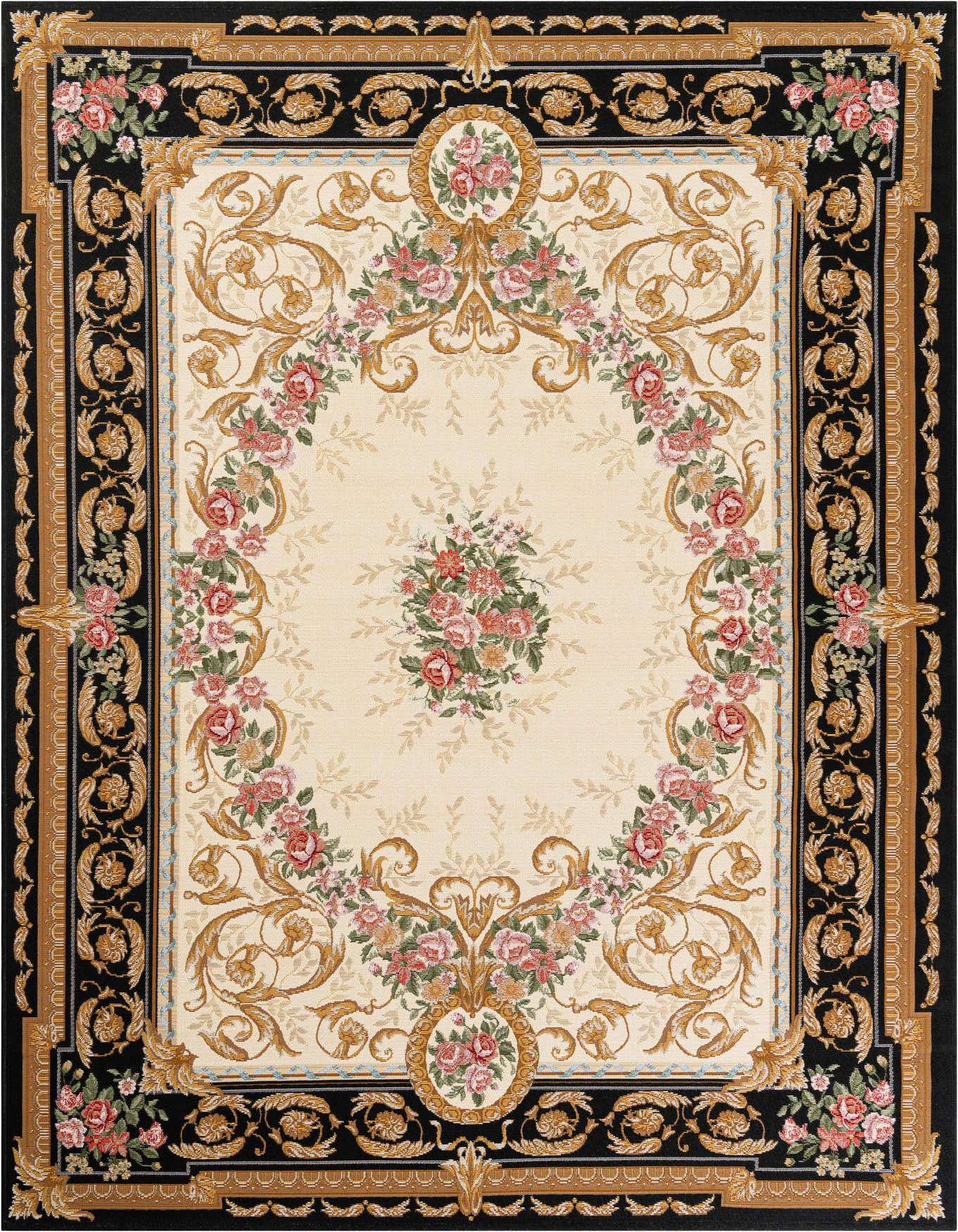 6' x 9' Easy-Clean Traditional Indoor / Outdoor Rug