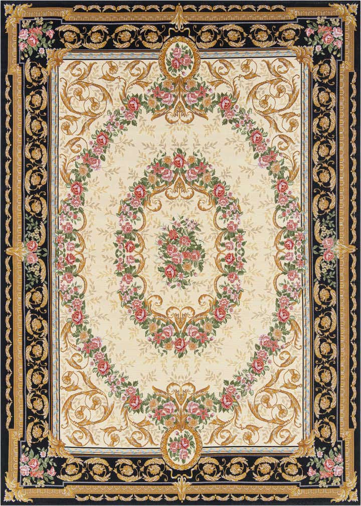 7' 10 x 10' Easy-Clean Traditional Indoor / Outdoor Rug
