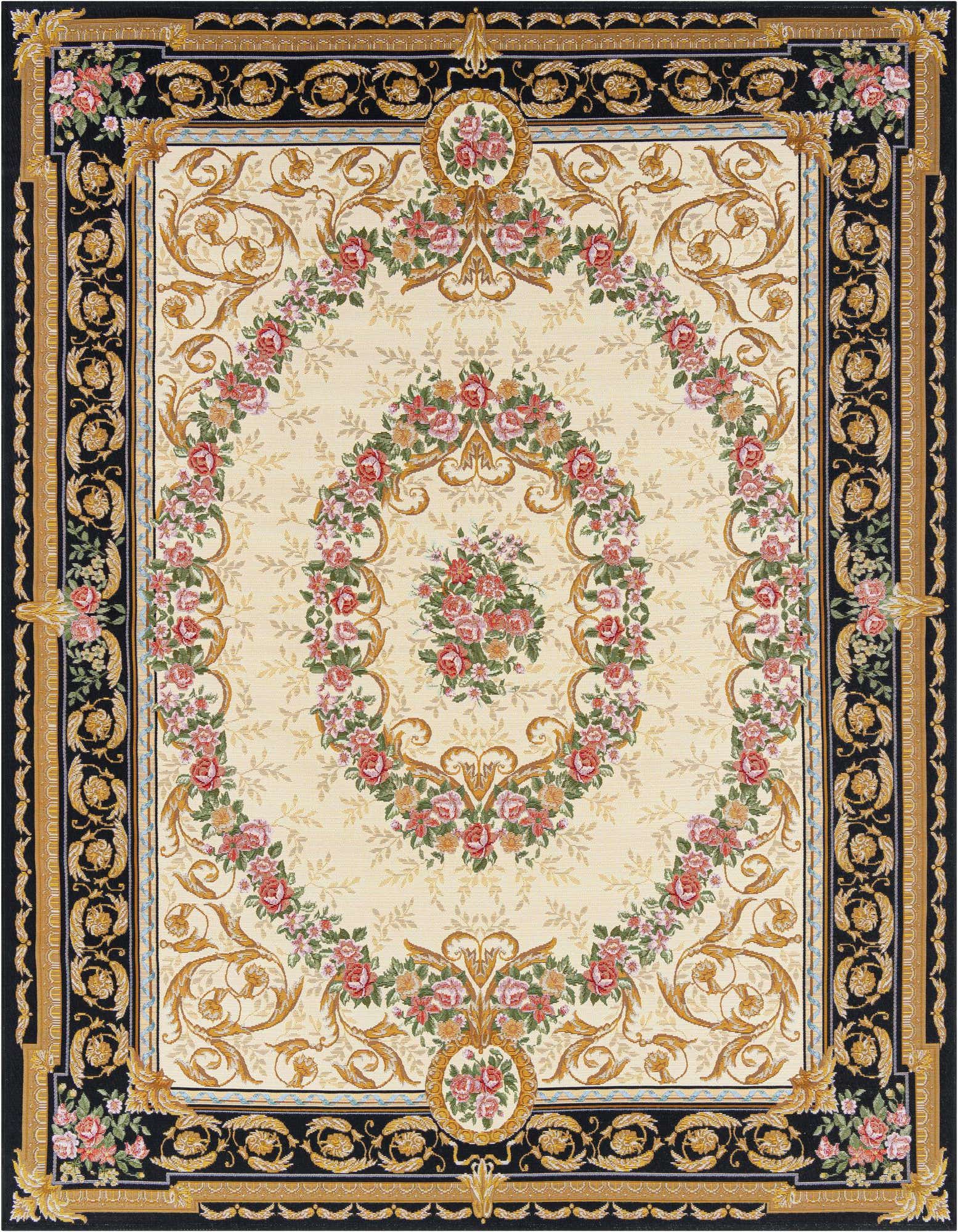 7' 10 x 10' Easy-Clean Traditional Indoor / Outdoor Rug