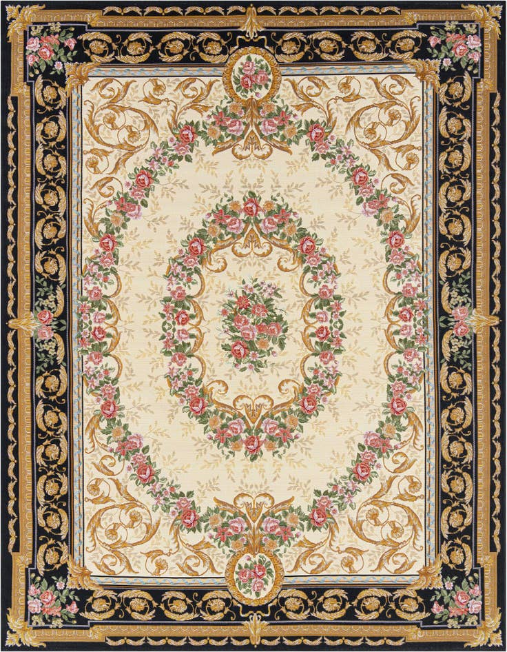 Detail image of 7' 10 x 10' Easy-Clean Traditional Indoor / Outdoor Rug