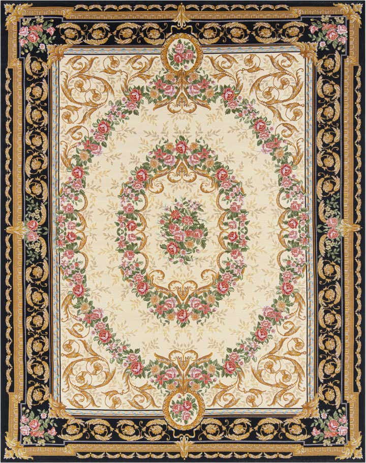 7' 10 x 10' Easy-Clean Traditional Indoor / Outdoor Rug