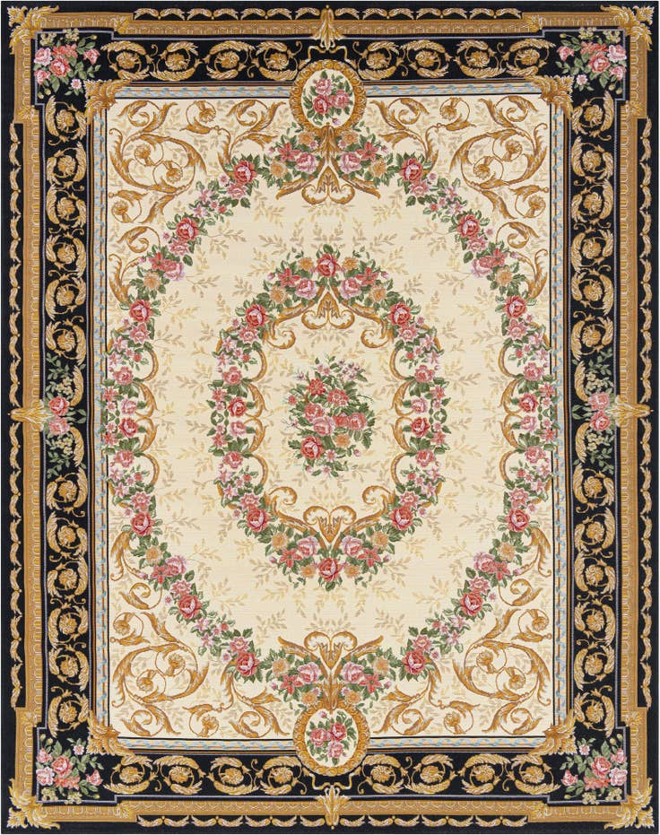 Detail image of 7' 10 x 10' Easy-Clean Traditional Indoor / Outdoor Rug