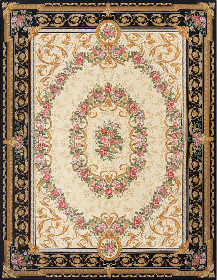 Detail image of 9' x 12' Easy-Clean Traditional Indoor / Outdoor Rug