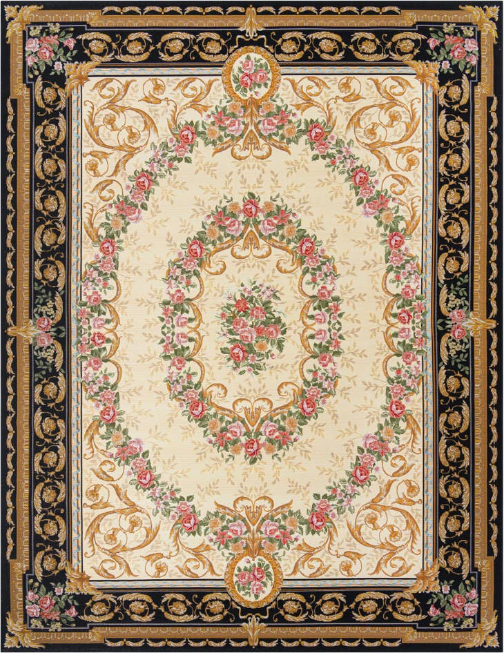 Detail image of 9' x 12' Easy-Clean Traditional Indoor / Outdoor Rug