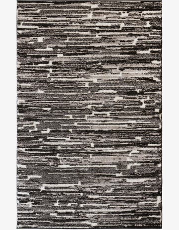 Black and Ivory Sepia Rug