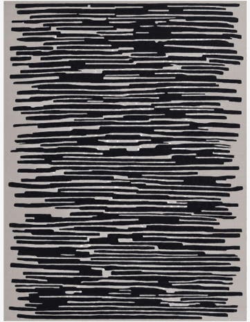 Black and Ivory Uptown Beekman Place Alfombra