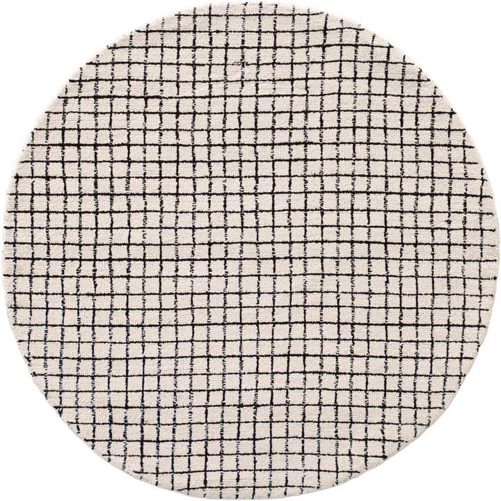 5' 1 x 5' 1 Heritage Line Wool Round Rug
