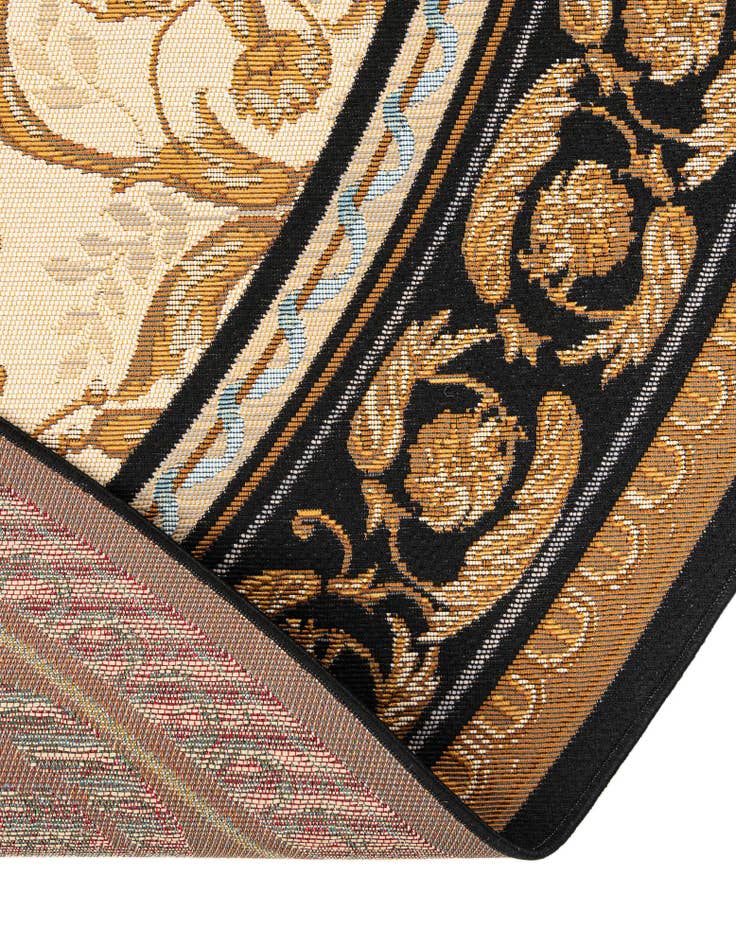 Detail image of 10' x 10' Easy-Clean Traditional Indoor / Outdoor Round Rug