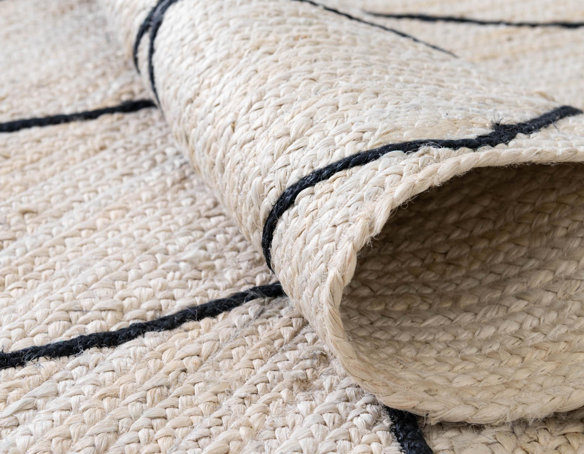 2' 2 x 6' 1 Handmade Braided Jute Runner Rug