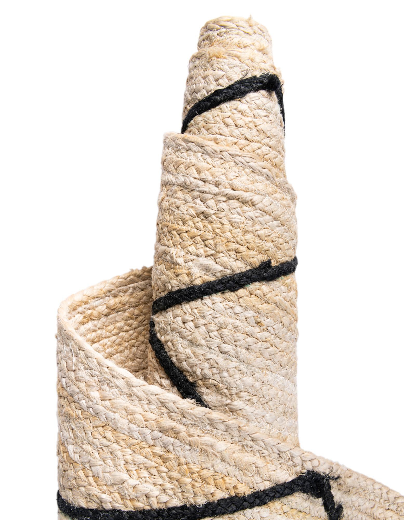 2' 2 x 6' 1 Handmade Braided Jute Runner Rug