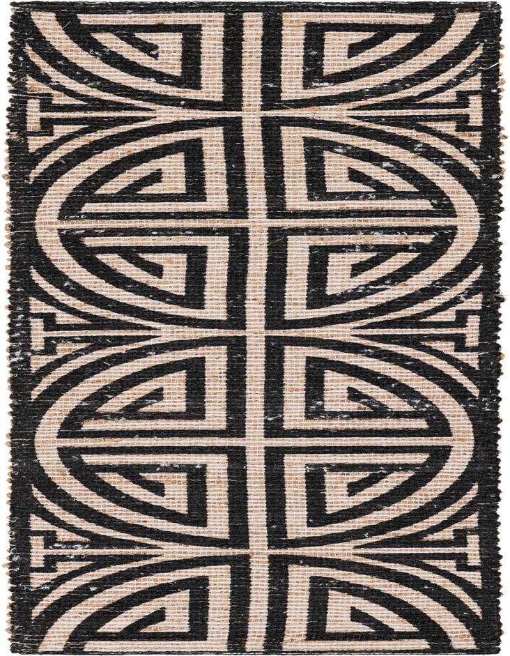 Detail image of 2' 2 x 6' 1 Hand Woven Chenille Jute Runner Rug
