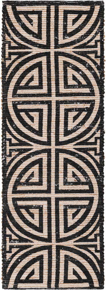 2' 2 x 6' 1 Hand Woven Chenille Jute Runner Rug