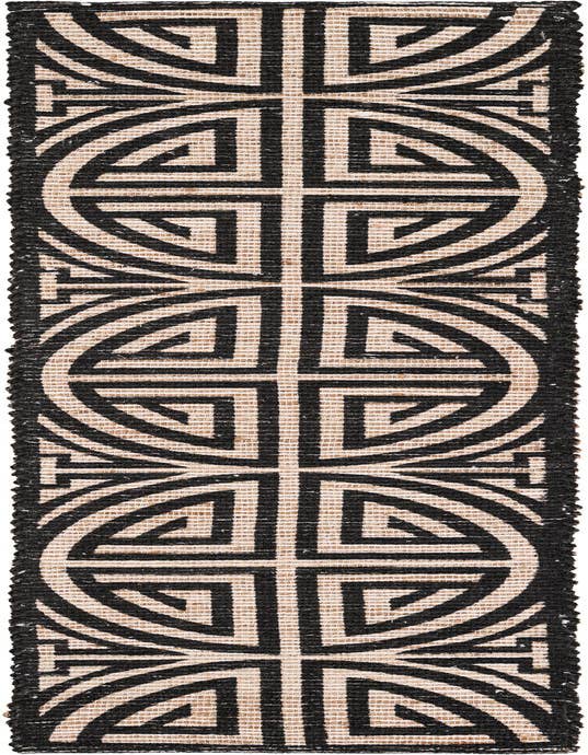 Detail image of 2' 2 x 8' Hand Woven Chenille Jute Runner Rug