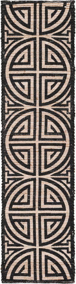 Detail image of 2' 2 x 8' Hand Woven Chenille Jute Runner Rug
