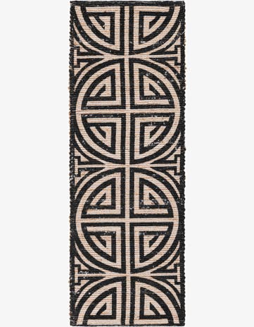 2' 2 x 6' 1 Hand Woven Chenille Jute Runner Rug