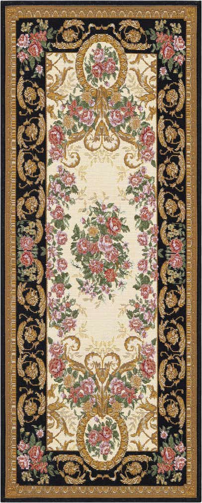 2' x 5' Easy-Clean Traditional Indoor / Outdoor Runner Rug