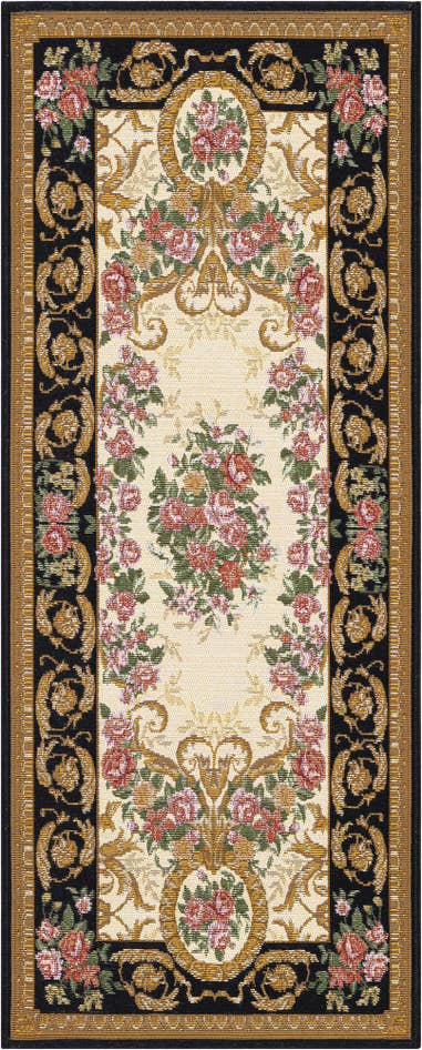 Detail image of 2' x 5' Easy-Clean Traditional Indoor / Outdoor Runner Rug