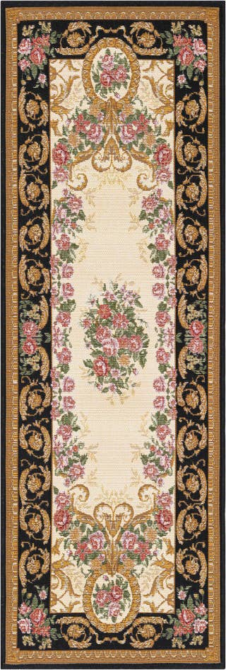 Detail image of 2' x 6' Easy-Clean Traditional Indoor / Outdoor Runner Rug