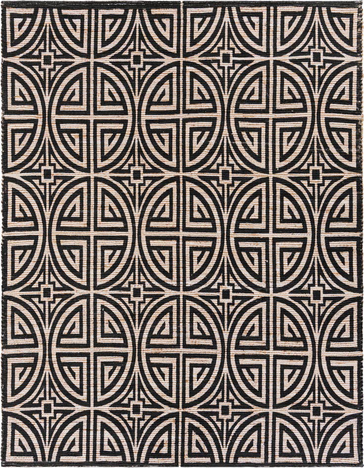 Detail image of 7' 10 x 7' 10 Hand Woven Chenille Jute Square Rug