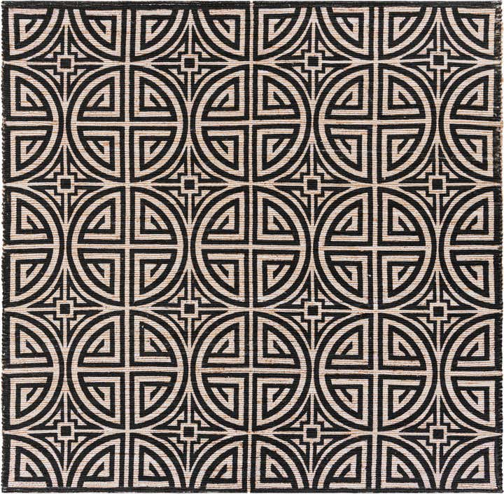 7' 10 x 7' 10 Hand Woven Chenille Jute Square Rug
