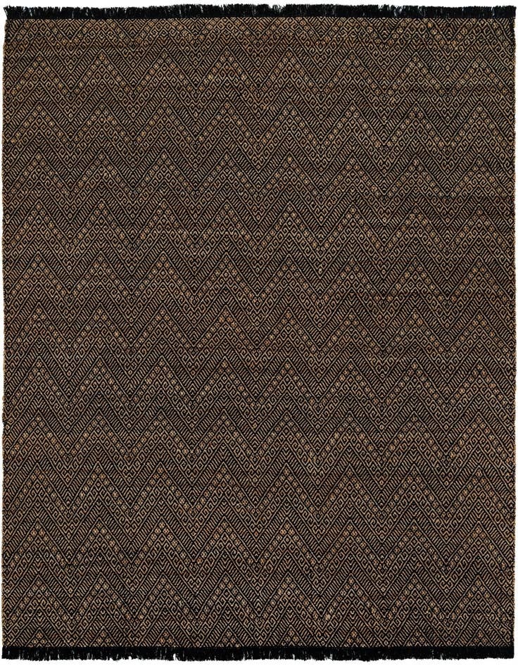 Detail image of 10' x 14' 1  Hand Braided Jute Rug