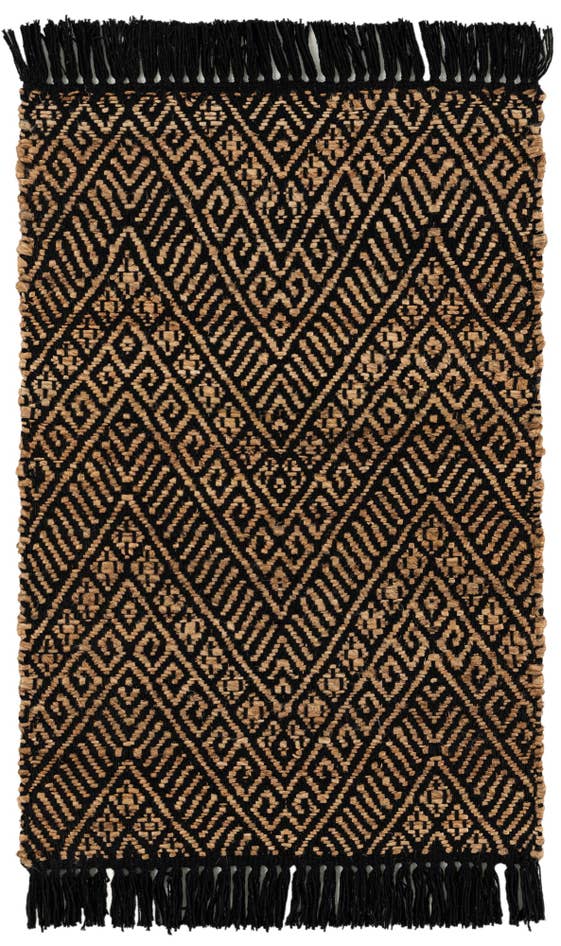Detail image of 2' x 3' 1 Handmade Braided Jute Rug