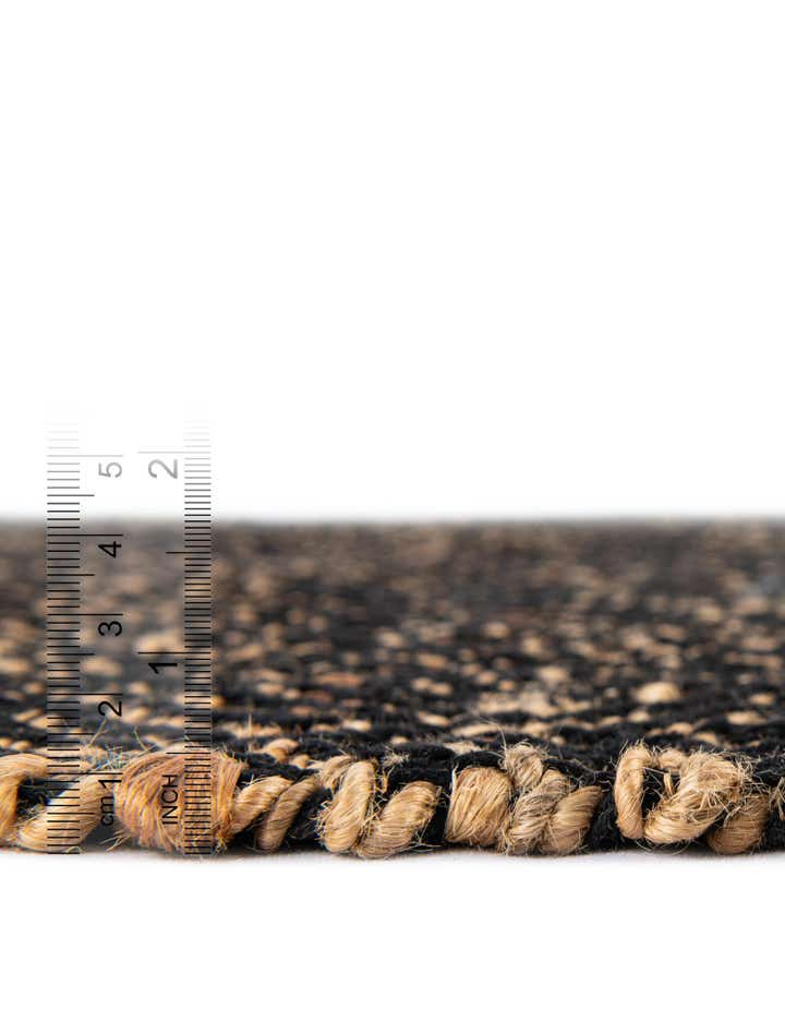 5' 1 x 8' Handmade Braided Jute Rug