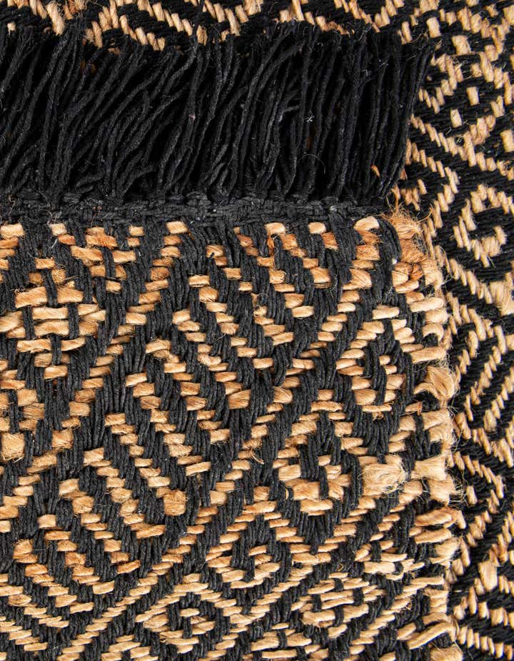 5' 1 x 8' Handmade Braided Jute Rug