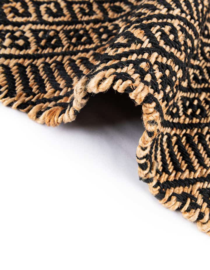 2' x 3' 1 Handmade Braided Jute Rug