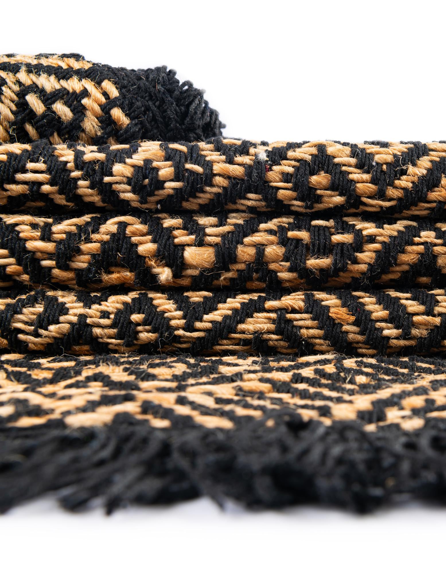 9' x 12' Handmade Braided Jute Rug