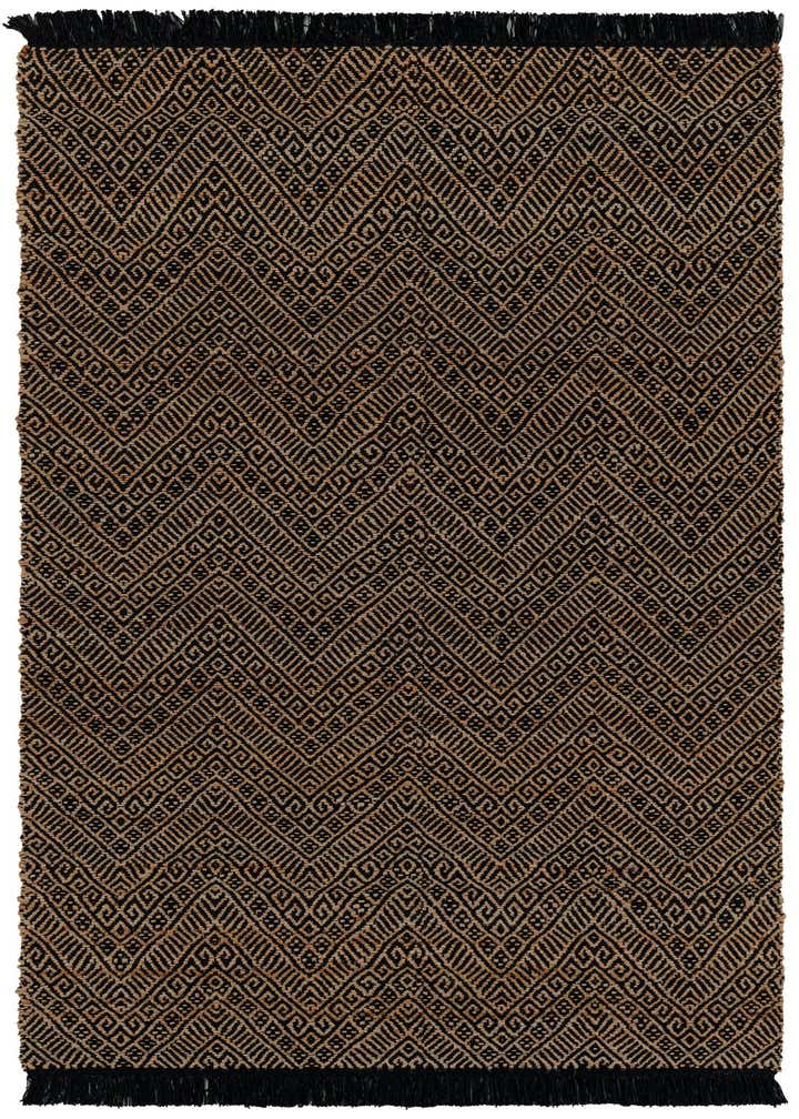 5' 1 x 8' Handmade Braided Jute Rug